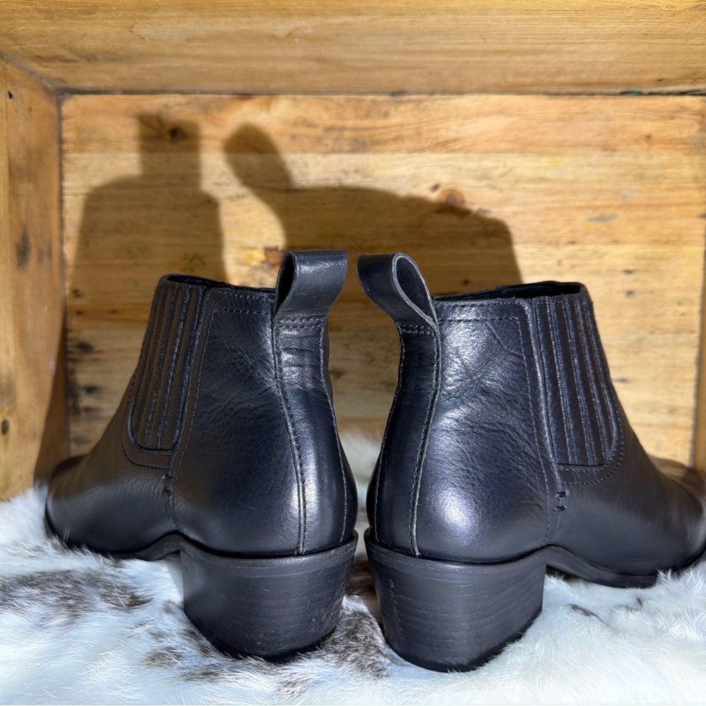 Lucky Brand Sleek Black Ankle Booties - Picture 4 of 10